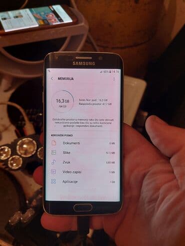 pojacala i zvucnici: Samsung Galaxy S6 Edge, 64 GB, color - Black, Fingerprint — 3