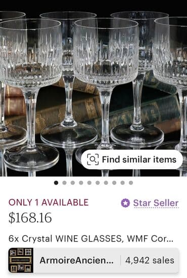 swarovski case za vino cena: Case nove kristal 60,70te za vino,rucni rad. Case komada 7 u ceni — 4