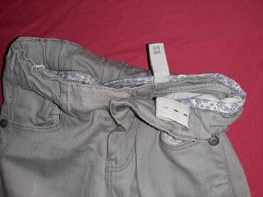 pantalone karirane: Farmerice za devojčice sa podesivim strukom 3-4 DC Kids — 3