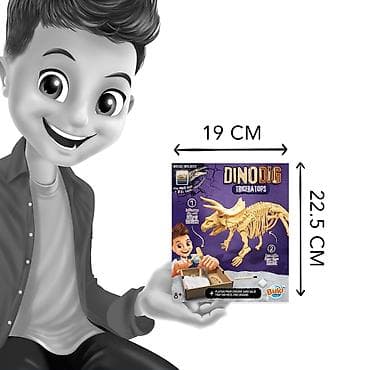 Kreativne i edukativne igračke: Buki Dino iskopina Triceratops – edukativni set za male paleontologe — 4
