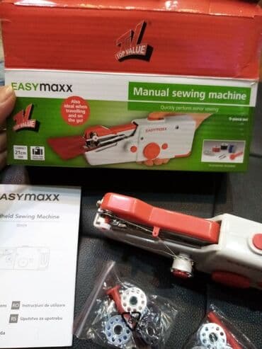 masina za rezance na struju: Prenosiva ručna mašina za šivenje marke Easymaxx, model Top Value — 1