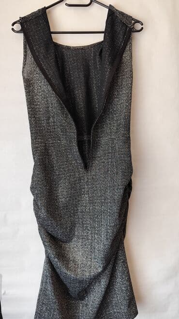 selection to perfection haljine: Zara L (EU 40), color - Grey, Cocktail, Without sleeves — 5