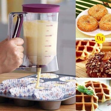 case sa duplim dnom: Cena 1450 dinara Batter Dispenser - precizan dozer za testo Napravite — 1