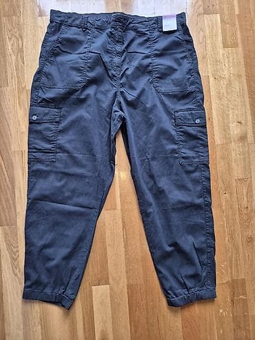 Muška odeća: Ženske cargo pantalone – tamnoplave 52 - Kroj: opušten kroj sa — 2
