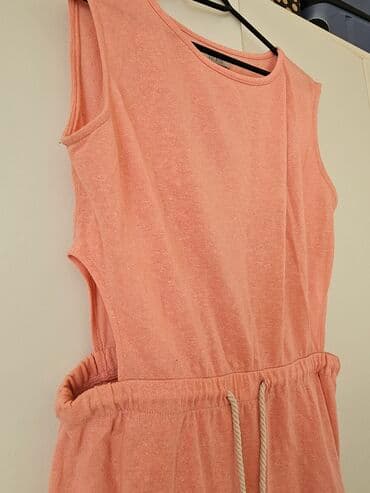 lindex haljine 2022: Zara M (EU 38), color - Pink, Short sleeves — 4