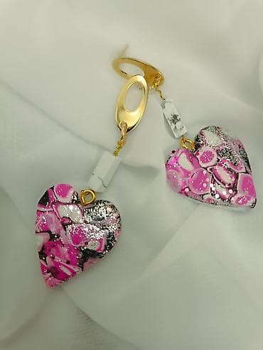 cartier nakit: Ručno rađene mindjuse od gline sa unikatnim apstraktnim dezenom i — 5