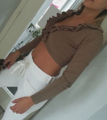 top na jedno rame: S (EU 36), color - Beige — 5