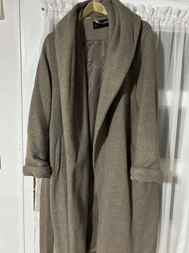 pončo za zimu: Zara, L (EU 40), Single-colored, With lining — 3