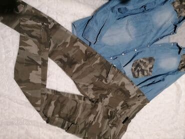 pantalone od vestacke koze: Nove Gina 38 Military Struk 38 Bokovi 49cm Dubina 20/34 Butine 24cm — 9