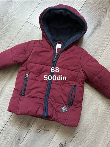 Sleepwear and Underwear: Dečije zimske jakne 1) Roze jaknica sa kapuljačom, veličina 80–86 - — 2