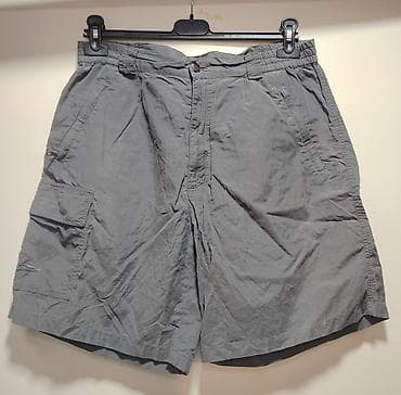 kupujem prodajem odeca: Muške cargo šorts pantalone – siva boja - Kroj: klasičan cargo šorts — 1