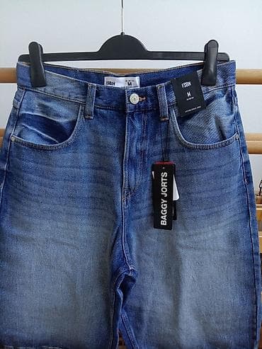 kacketi na veliko: NOVE džins bermude (baggy jorts) New Yorker, vel M, 100 %pamuk, imaju — 4