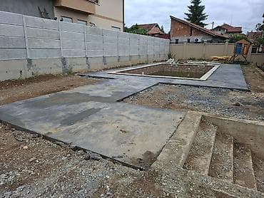 Services: Betonske staze i plato oko bazena – usluga izrade - Izrada — 3