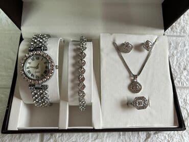 win win satic smartic: Set: Earrings, Bracelet, Necklace, Material: Stainless steel — 10