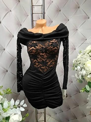 Dresses: Elegantne ženske haljine – večernji modeli sa dugim rukavima - — 10