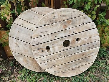 Police: 2 drvene ploče za sto komad 40 e fiksno odlične prečnik 70 cm — 1