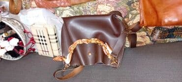 Torbe – set od 2 komada 1) Kamel kožna torba preko ramena - — 4