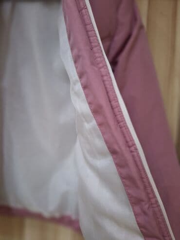 bele haljine za trudnice: Ženska zimska jakna – roze - Boja: puder/roze - Kroj: strukiran — 5