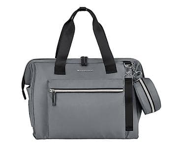 putna torba sa tockicima: KikkaBoo Torba za mame Maxi premium grey – elegantna i funkcionalna — 4