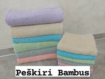 pamucne posteljine: ✨️✨️Peškiri "BAMBUS" Pamučni peškiri Bambus🌾🌿 debljeg materijala nežni — 1