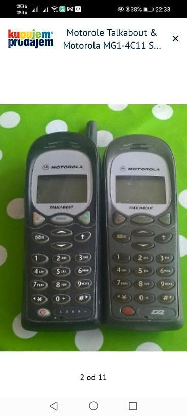 kupujem televizor: Motorola Talkabout mobilni telefoni – klasični GSM modeli sa spoljnjom — 2