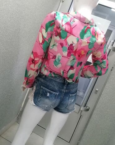 srebrni lanac sa krstom cena: Zara, S (EU 36), Floral, color - Multicolored — 2