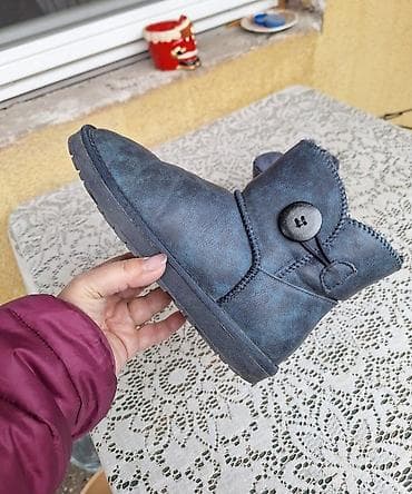 kožne starke converse: Tople čizme „šunjalice“, broj 37 - Unutrašnje gazište: 23,5 cm - — 5
