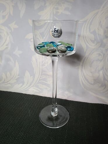 Svecnjak genuine led kristal iz 80ih. Svecnjak sa dekorativnim — 2