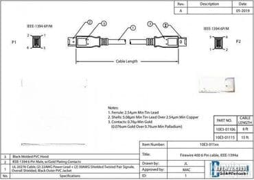 eksterni hard disk cena: #2300 Firewire Kabl sa 400 na 400 (6pin - 6pin): Frewire kablovi se — 2