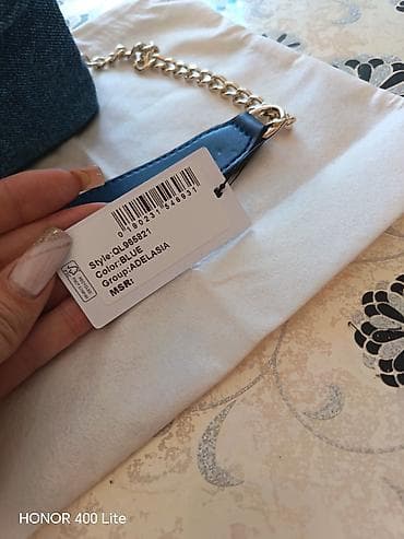 mona rs torbe: GUESS torba – model ADELASIA, boja BLUE - Materijal: teksas/denim sa — 2