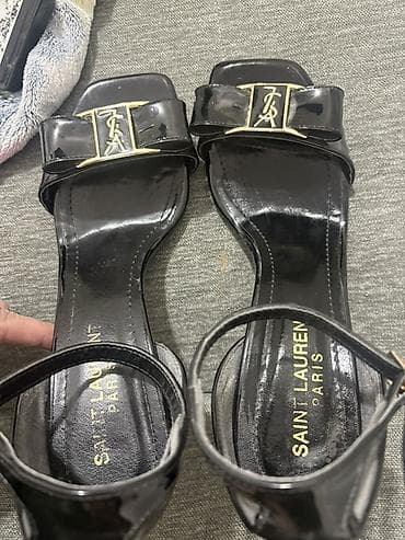 alpina espadrile zenske: Elegantne ženske sandale sa potpeticom – Saint Laurent Paris - Model — 3