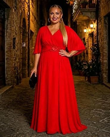 barby extra: Elegantna duga večernja haljina - Model: maxi kroj sa A-linijom i — 2
