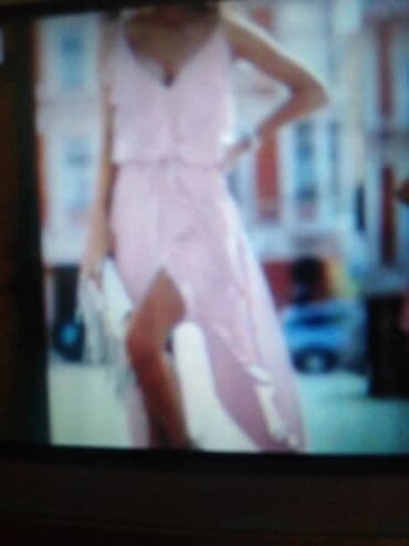 dugacke haljine svecane: One size, color - Pink, Cocktail, With the straps — 4