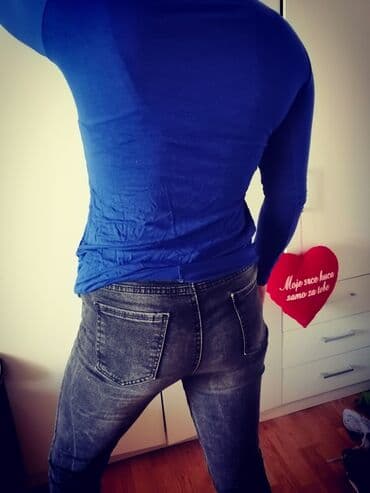 krem pantalone i bela kosulja: 9Fashion Woman, S, M, L, Cotton, Single-colored, color - Light blue — 2