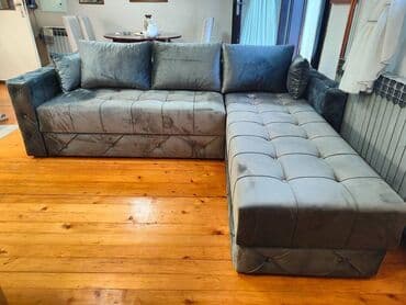 Kreveti: Ugaona garnitura MARSEJ - Dimenzije: 250 x 160 cm - Moderni L oblik — 6