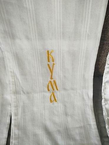 klopka za macke: Ručnici/peškiri za krštenje sa vezom - Tradicionalni beli peškiri za — 2