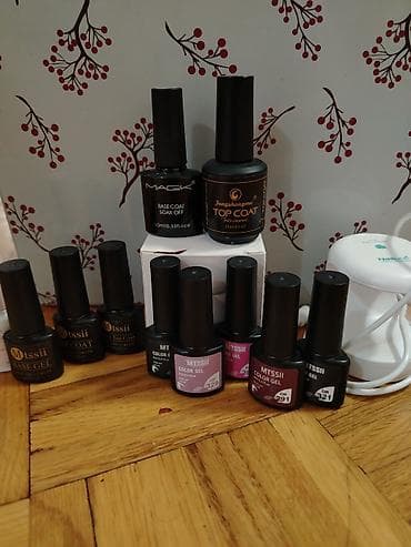Set za gel manikir – UV/LED gel lakovi, baze i završni slojevi + mini