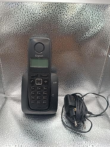 Aparati za oblikovanje kose: Siemens Gigaset A120 bezicni fiksni telefon crne boje, perfektno — 1