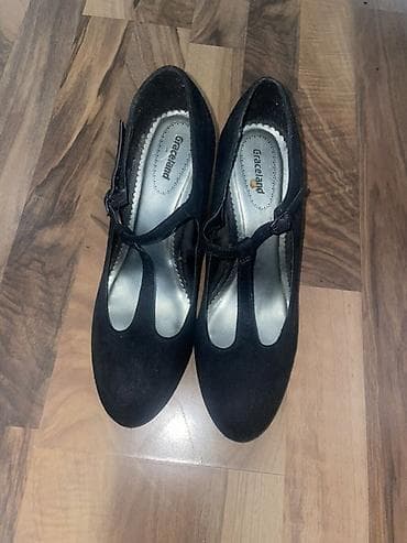 Graceland crne ženske cipele na štiklu, broj 38, jednom nošene. -
