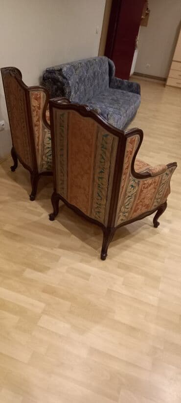 stilske rucice za namestaj: Francuska fotelja u stilu Luja XV dve fotelje - Konstrukcija od punog — 8