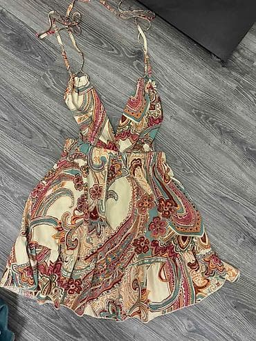 moda haljine: Atraktivna letnja haljinica otvorenih leđa, M veličina — 5