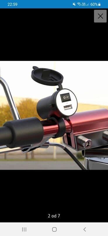 lidl kompresor za vazduh: Vodootporni ugradni usb punjač za motor Vodootporni usb ugradni punjač — 1