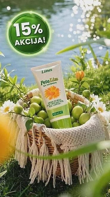 zelene sandale na stiklu: Limes prirodna kozmetika – nega kože i kose - PetaLim krema sa — 1