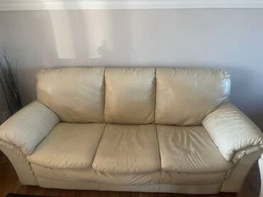 Trosed od prirodne kože Simpo 220 cm odlicno stanje Idealno za dnevni