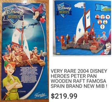 robot kuca igracka: DISNEY PETAR PAN heroes - original Famosa. Peter pan pirates wooden — 1