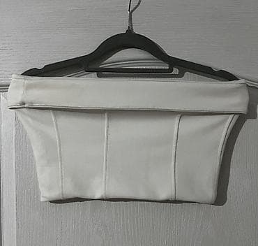 ck zenska majica: Beli ženski korset/top bez bretela - Model: off‑shoulder/bardot kroj — 2