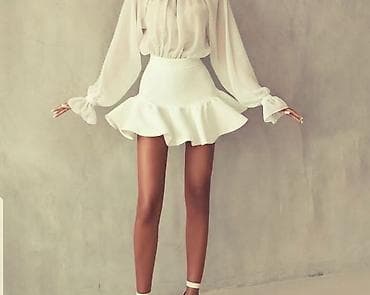 šarene suknje: XL, Mini, bоја - Bež — 1