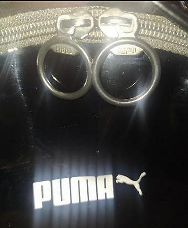 ranac puma: Puma mini ranac – crni, sjajni prednji panel sa belim Puma logotipom — 5