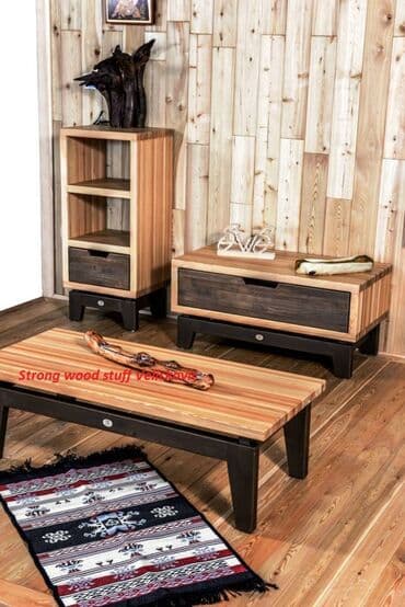 ikea stolice za kuhinju: Kompaktan drveni klub sto sa jednom fiokom, idealan za dnevne sobe ili — 4