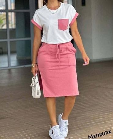 kompleti za devojke: Dvodelni komplet: majica + suknja - Krojevi: casual — 2